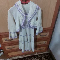 کت وسارافو ن دست بافت و جلیقه دامنی،دست بافت