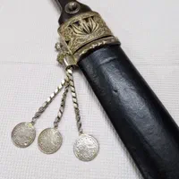 شمشیر کلکسیونی با ملیله کاری و سکه نقره|کلکسیون اشیاء عتیقه|تهران, تجریش|دیوار