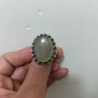 انگشتر نقره .دور نجف