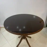 میز و‌صندلی ناهار خوری گرد همراه شیشه
