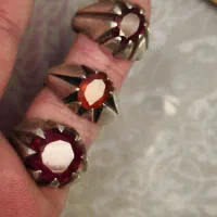 انگشتر نقره یاقوت