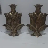 جفت گلدان کشمیری برنز قدیمی