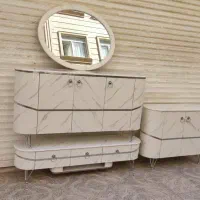 آینه کنسول طرح سنگ