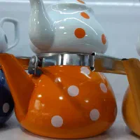 در طرح های جذاب قوری چینی کتری لعاب قیمت فقط1/650|قوری، کتری، قهوه‌ساز دستی|رشت, فلسطین|دیوار