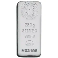 شمش نقره ندیر nadir ترکیه وزن250 گرم (دلاری ریالی)