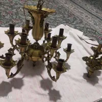 فروش لوستر برونزی 12شاخه با شب خواب دیواری