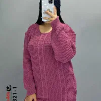 بلوز بافت درشت  سایز بزرگ آییلدیز کد 7321