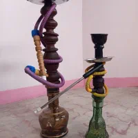 ۲ عدد قلیون چوبی در حد نو