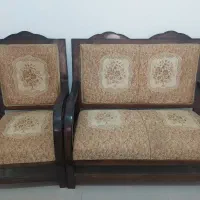 ست کامل مبل چوبی 7 نفره ( فوری به علت جابجایی)