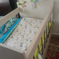 تخت نوزادطرح  چیلک چوب ترک
