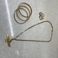 طلا زنجیر پلاک النگو دامله انگشتر