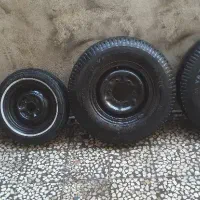 دو تا حلقه نیسان با رینگ لاستیک  دوتا رینگ وانت