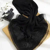 روسری لب توری دانتل