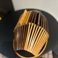 پرده ساتن با آستر در حد نو سالم و تمیز