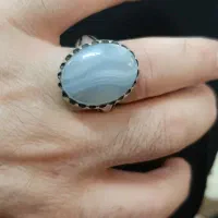انگشترعقیق کبود یمنی طرحدار وزیبا فقط گرمی ۹۰ تومن|بدلیجات|مشهد, هدایت|دیوار
