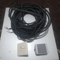 ۱۸متر کابل برق مسی ۲.۵ ×۲ بهمراه ۱۰تا پریز وکلید|سایر لوازم برقی|شیراز, حومه شیراز|دیوار