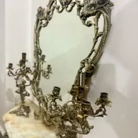 آینه کنسول برنز ، آینه شمعدان برنز