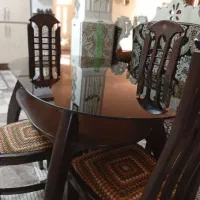 میز نهار خوری چهار نفره در حد نو|میز و صندلی غذاخوری|ایوان, |دیوار