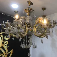 لوستر ۶ شاخه و ۸ شاخه برنج|لوستر و چراغ آویز|قم, شهرک قدس|دیوار