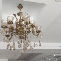 یه جفت لوستر ۵ شعله برنجی