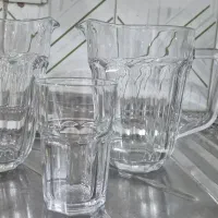 پارچ و لیوان شیشه