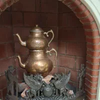 کتری قوری مسی و میوه خوری مسی