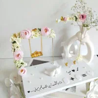 استند حلقه ابریشم سبز ابریشم عقد