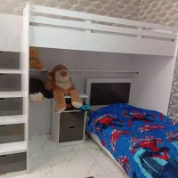 تخت نوجوان دوطبقه|تخت و سرویس خواب|گلبهار, شهر جدید گلبهار|دیوار