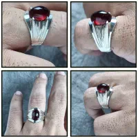 گارنت یاقوت سیلان رکاب نقره دست ساز|بدلیجات|تهران, آذری|دیوار