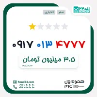 سیم کارت رند همراه اول سه رقم یکی کد ۰۱۳ کف قیمت
