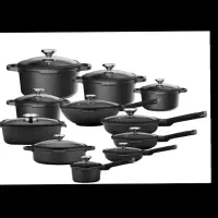 سرویس قابلمه چدن گرانیت ۲۲ پارچه وارداتی