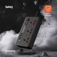 هاب شارژ هوشمند Porodo چندراهی برق تایمردار