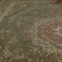 دو عدد فرش کرم گردویی تمیز|فرش|فارسان, |دیوار