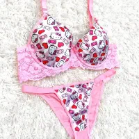 ست شرت و سوتین اسفنجی کیتی|لباس|ساوه, |دیوار