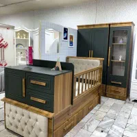 تخت و کمد نوزاد و نوجوان سیسمونی|اسباب و اثاث بچه|بیرجند, |دیوار
