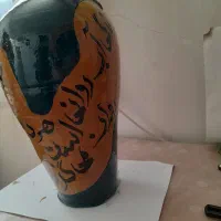 کوزه بزرگ سفالی خطاطی شده.شعر|صنایع دستی و سایر لوازم تزئینی|گرمسار, |دیوار