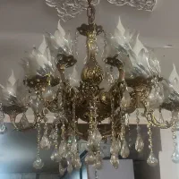 لوستر 6 شاخه و4شاخه برنجی