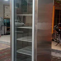 یخچال تک درب تمام استیل بدون برفک کاملا سالم