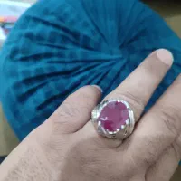 انگشتر نقره دست ساز خجسته قلم کاری