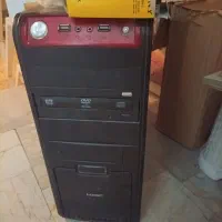کیس قدیمی مدل لاجیک همراه مانیتور و موس و کیبورد