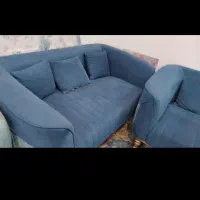 مبل فیروزه ای ۷نفره|مبلمان خانگی و میز عسلی|گلستان (تهران), |دیوار