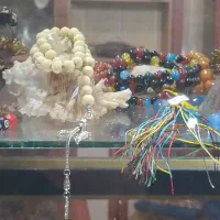 تسبیح عاج و عقیق اصلی سنگ چاکرا اصلی