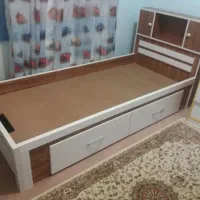تخت خواب یکنفره ام دی اف همراه تشک