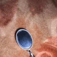 گردن بند نقره با سنگ حدید|زیورآلات و اکسسوری|خوی, |دیوار