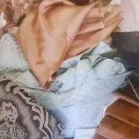 پارچه کیلویی پرده ای درهم حریر تور پارچه