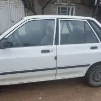 پراید سفید تازه تعمیر دوگانه کارخونه چهار