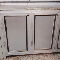 کابینت آلمینیوم 3متری5دره با سنگ