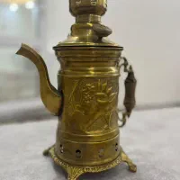 سماور زغالی برنجی قدیمی سالم