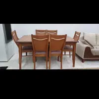 میز و صندلی ناهار خوری شش نفره تمیز|میز و صندلی غذاخوری|شیراز, شهرک کوثر|دیوار