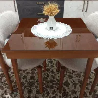 شیشه میز ناهار خوری 6میل